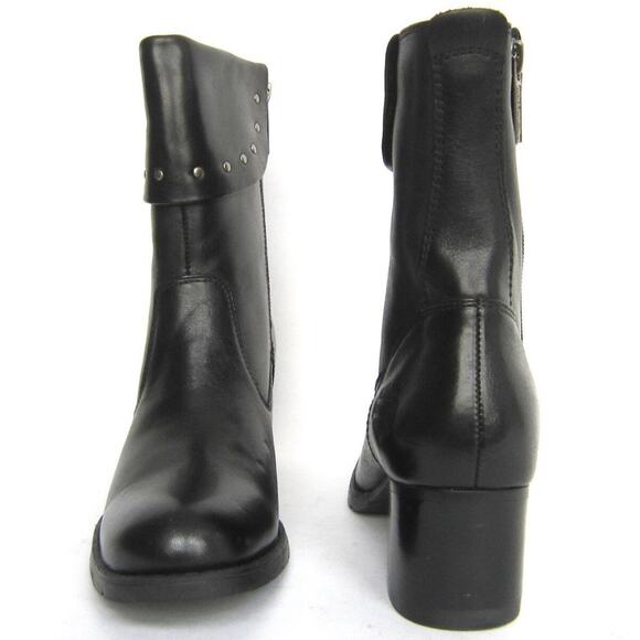 Harley-Davidson Studded Womens Biker Motorcycle‎ Riding Boots Black Leather 39 8 - Picture 2 of 11